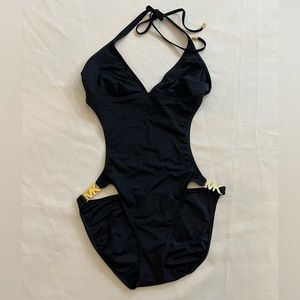 MICHAEL Michael Kors Black One Piece Swimsuit